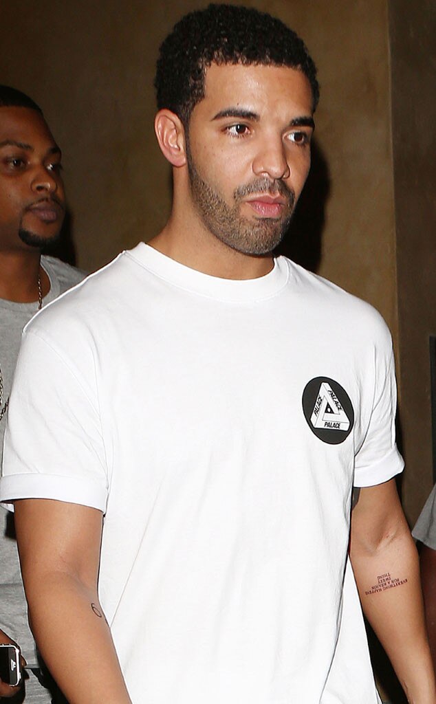 We've Decided Drake's Emoji Tattoo Is Prayer Hands and Not a High-Five - E! Online